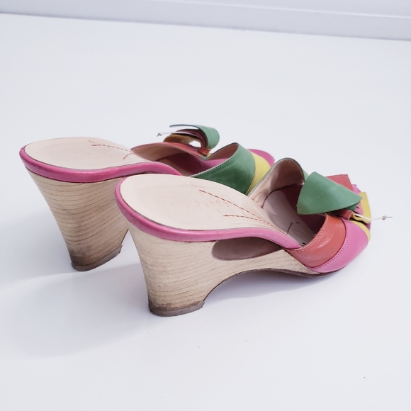 Kate Spade Sangria Watermelon Wedge Heels - Picture 3 of 15